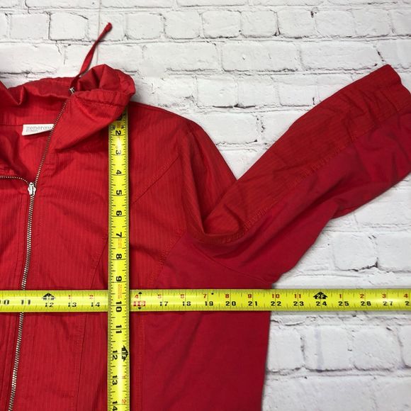 Zenergy by Chico's Women Full Zip Jacket Size 2 Red B241 -30 - Picture 4 of 16